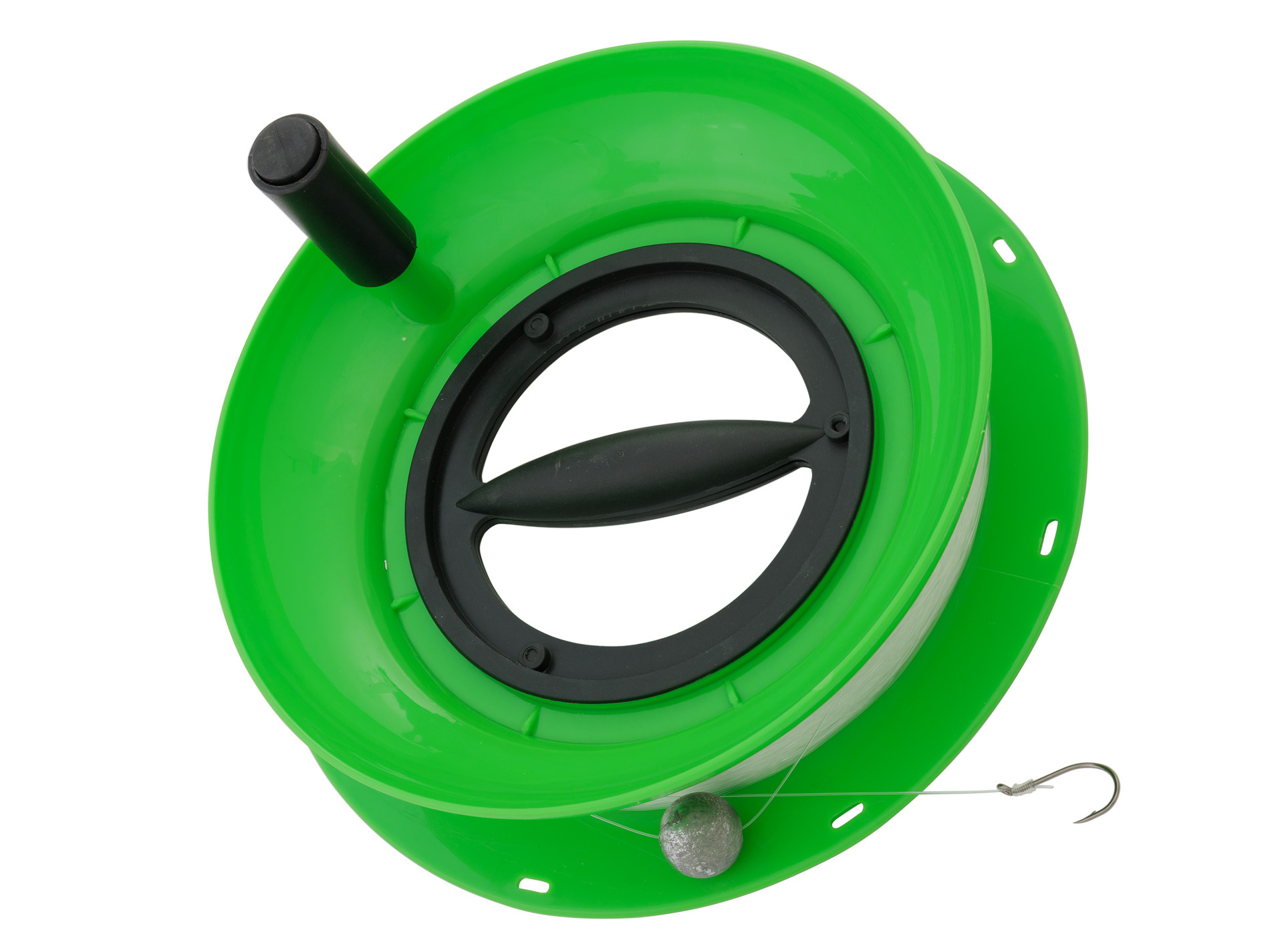 savebarn - 10 Fixed Handle Hand Caster Fishing Spool with Line